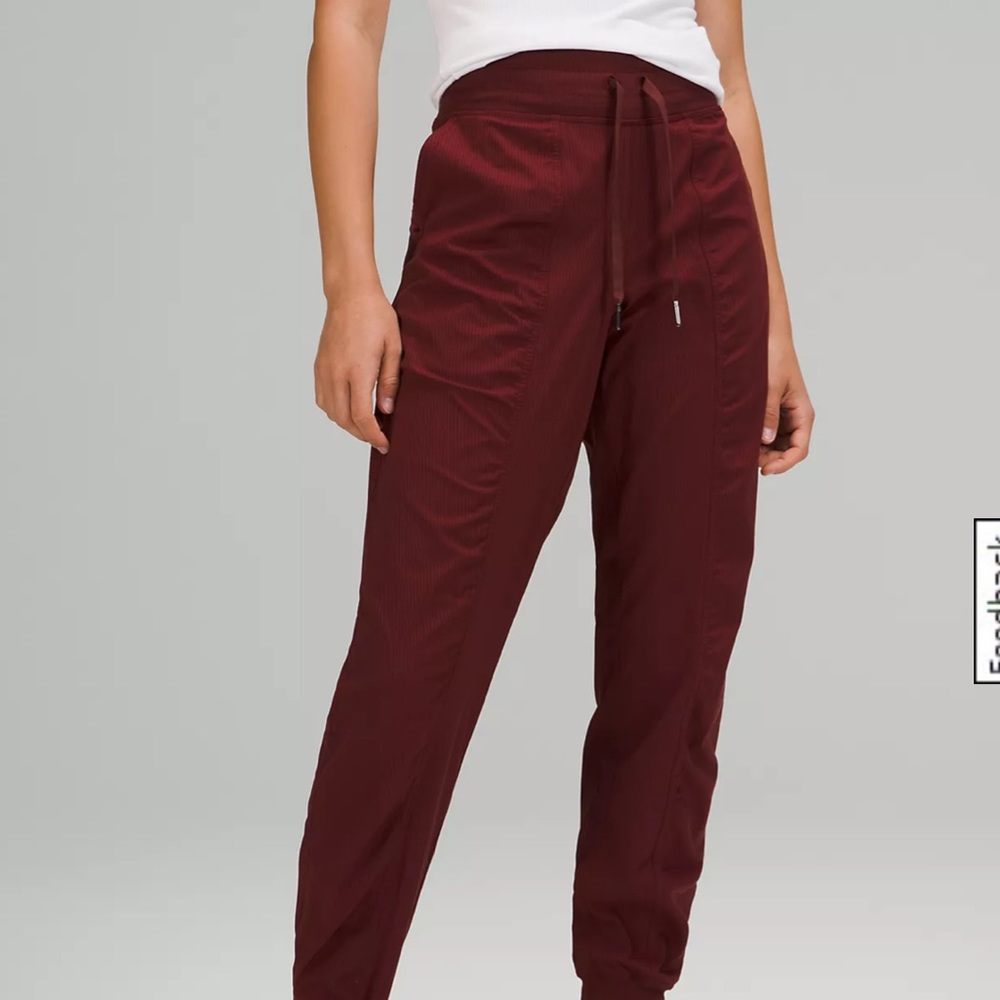 Lululemon red dance studio pants size 2